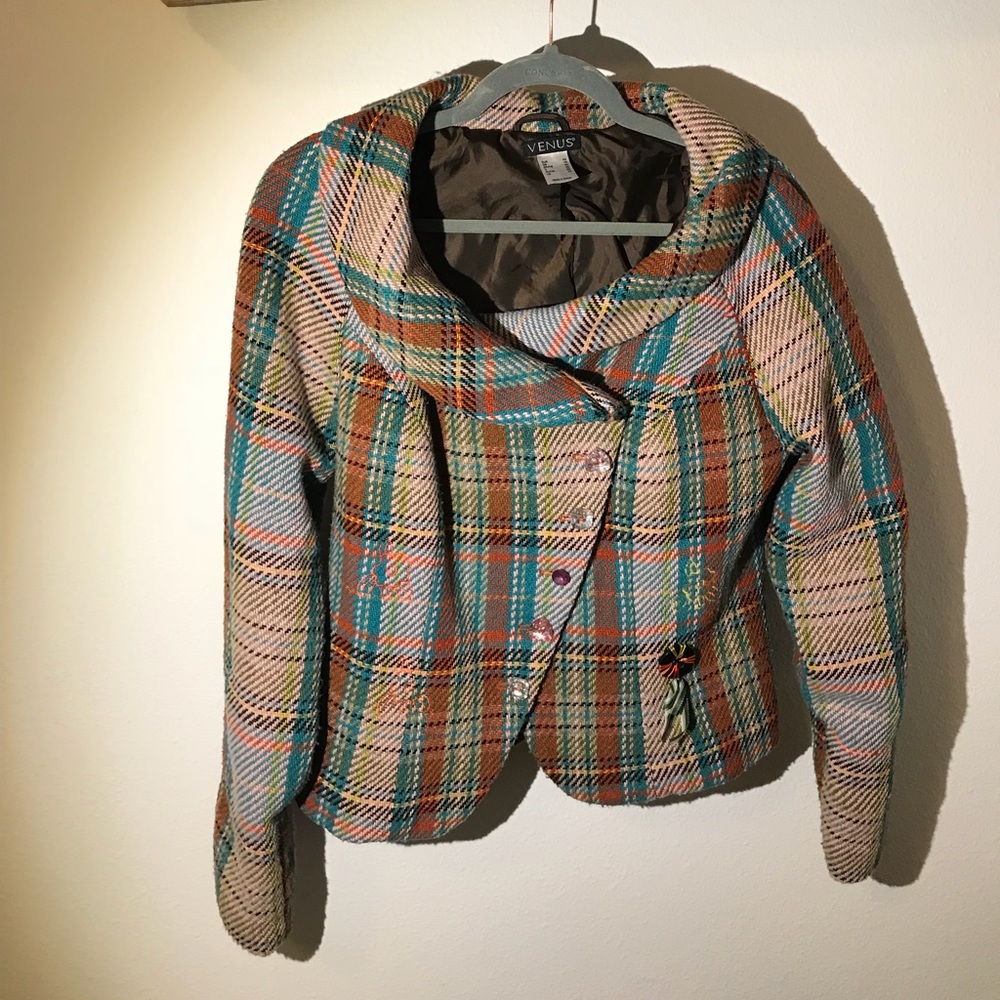 Fun unique “tweed” jacket!